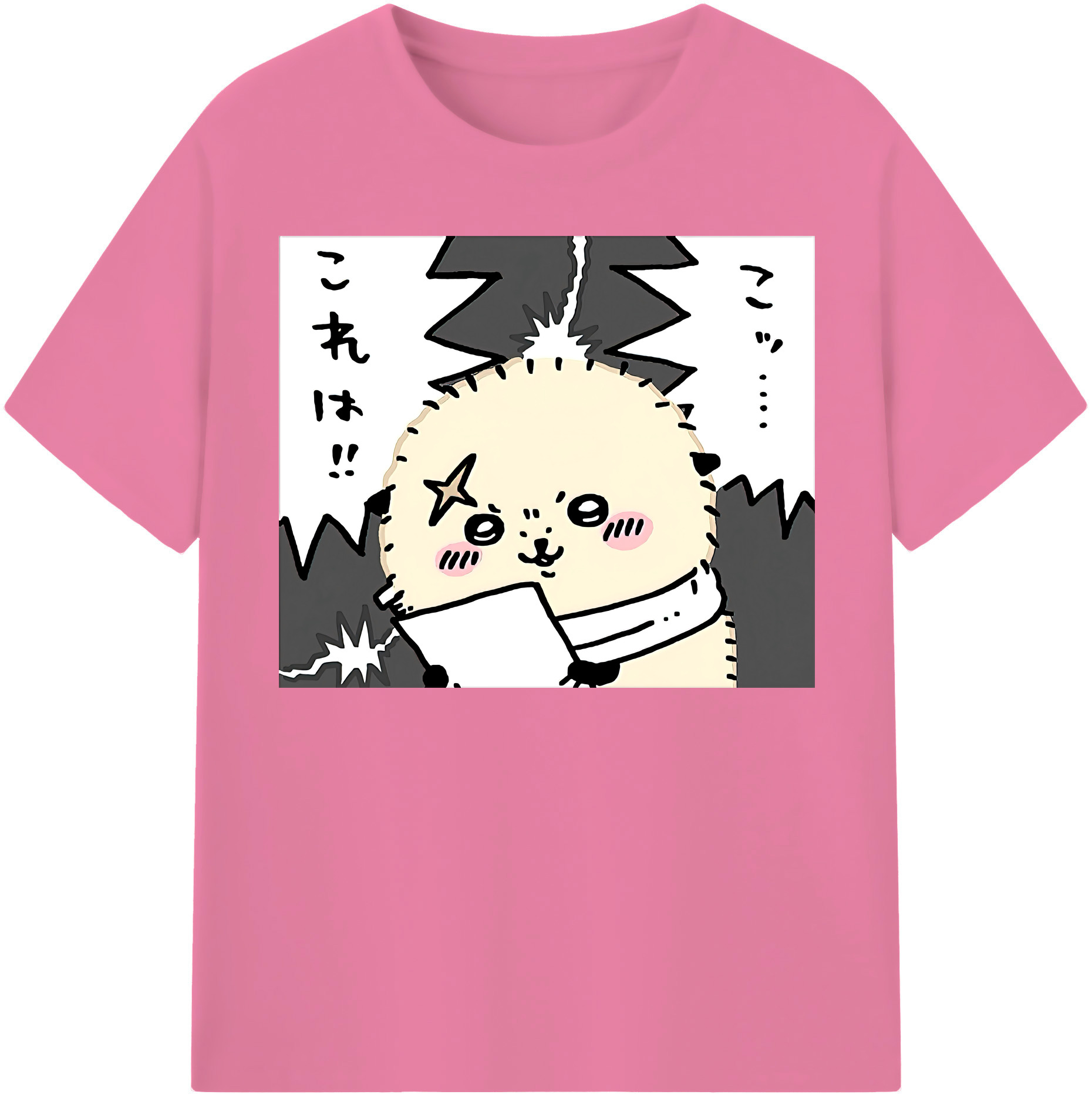 （画像用） ちいかわ ラッコ Chii-kawa Sea otter 綿100％半袖Tシャツ（フロントプリント）